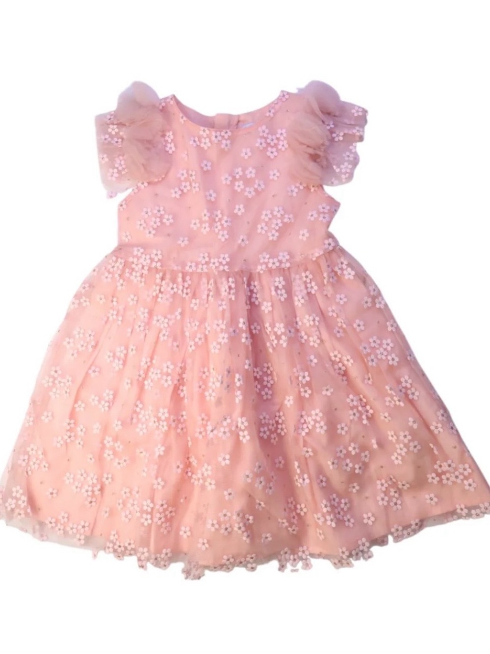 So pretty Mayoral Peach Satin Dress Top